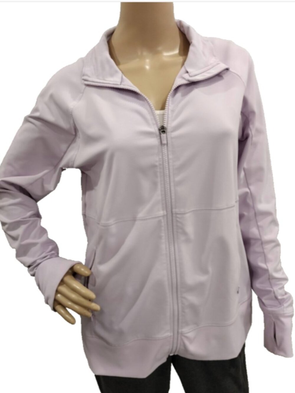 FILA Sport Women's Large Purple Lavender Activewear Training Jacket w Thumbholes